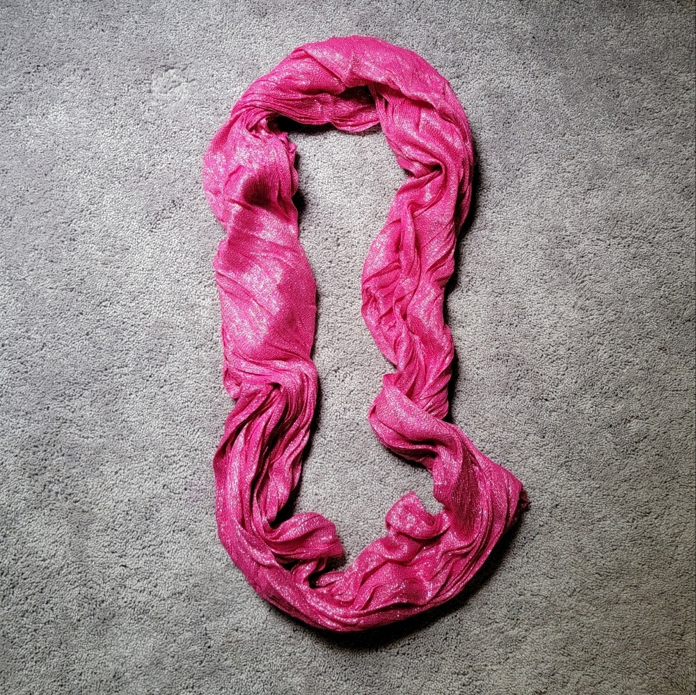 Infinity Scarf Pink Sparkle